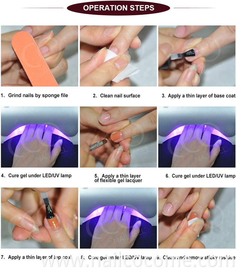 CCO New Products 120 Colors Soak Off Professional Uv Gel Lacquer Nail Paint